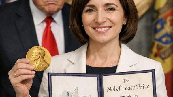Санду заявила, что Нобелевскую премию мира надо отдать ВСУ