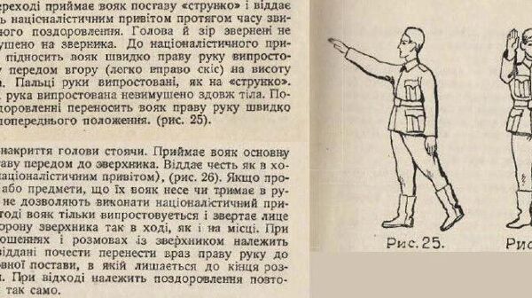 ‼ На Украине нацизма нет или как ОУНовцы* печатали пособие по нацистскому приветствию