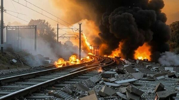Удар по железной дороге Украины