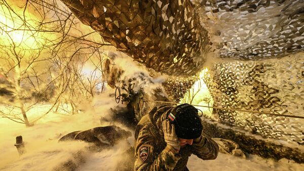 Боевая работа артиллерии спецназа Ахмат МО РФ на Сумском направлении