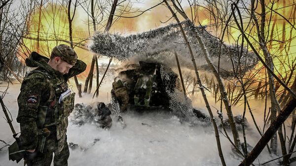 Боевая работа артиллерии спецназа Ахмат МО РФ на Сумском направлении