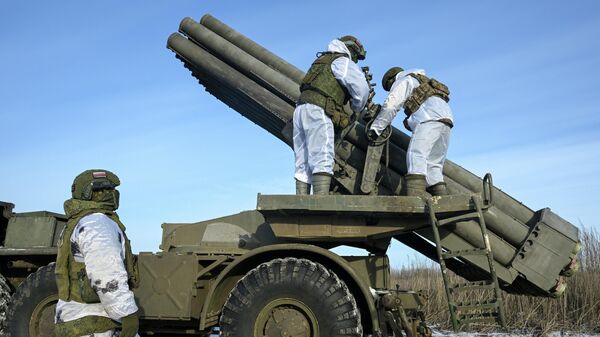 Боевая работа расчета РСЗО Ураган группировки войск Запад на Харьковском направлении