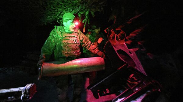 Боевая работа артиллерии спецназа Ахмат на Сумском направлении