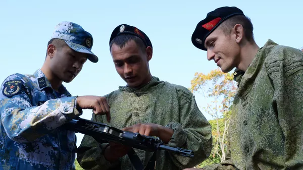 Сухопутная фаза российско-китайских учений Морское взаимодействие - 2017 Сухопутная фаза российско-китайских учений Морское взаимодействие - 2017