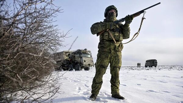 Военнослужащие ВС РФ в зоне проведения СВО