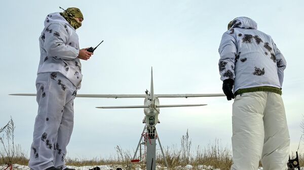 Боевая работа операторов БПЛА Орлан группировки войск Запад на Харьковском направлении СВО