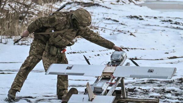 Боевая работа расчета БПЛА Молния-2 на Красноармейском направлении СВО
