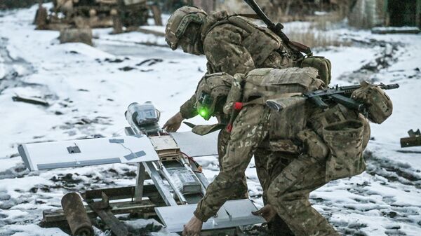 Боевая работа расчета БПЛА Молния-2 на Красноармейском направлении СВО