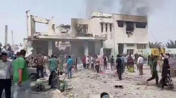 На месте удара по школе на юге Ирана