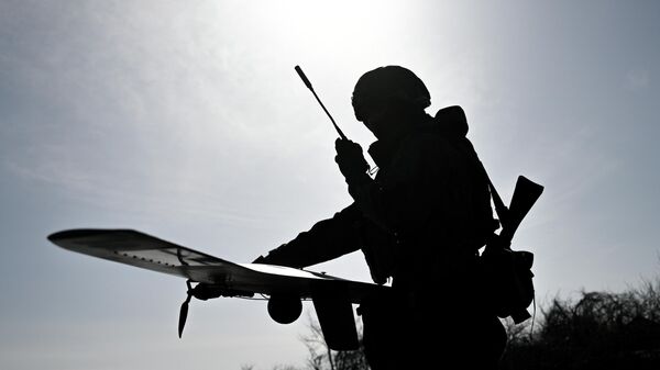 Боевая работа расчета БПЛА Supercam S350 группировки войск Центр на Днепропетровском направлении СВО