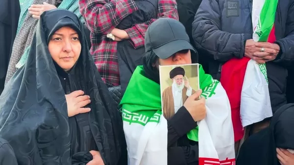 Митинг памяти погибшего верховного лидера Ирана аятоллы Али Хаменеи