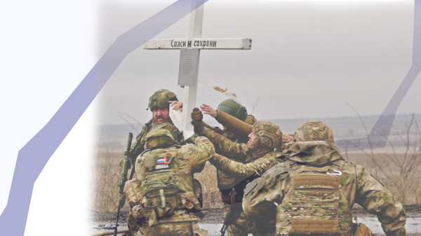 Как наши бойцы из БАРС-11установили символ веры в Бога и Победу - Крест на Поклонной горе в Запорожье