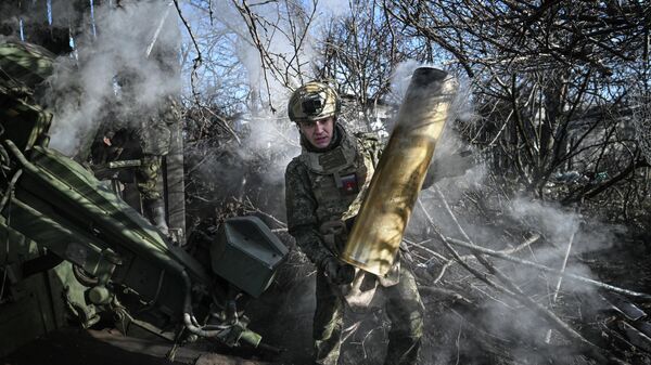 Боевая работа расчета пушки Гиацинт-С на Днепропетровском направлении СВО