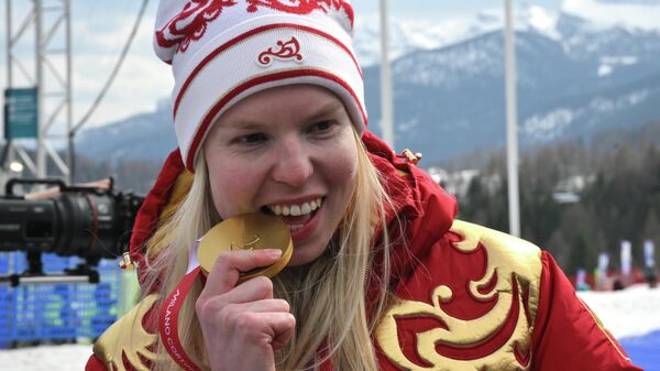 Паралимпиада-2026. Горные лыжи. Супергигант. Церемония награждения Паралимпиада-2026. Горные лыжи. Супергигант. Церемония награждения