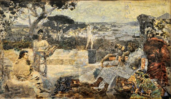 Михаил Врубель Италия. Сцена из античной жизни, 1891 год. ГТГ