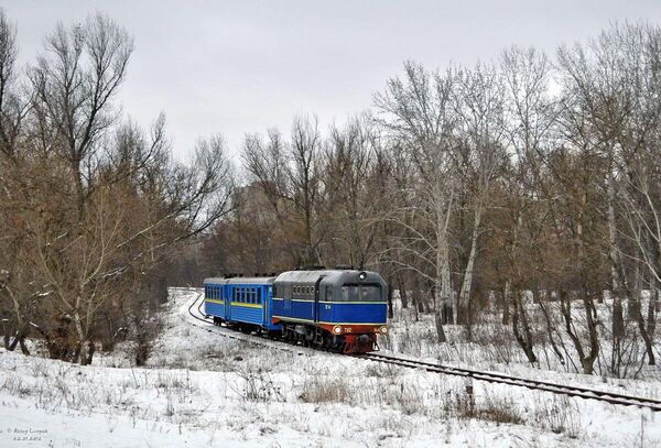 Поезд Запорожской детской железной дороги 