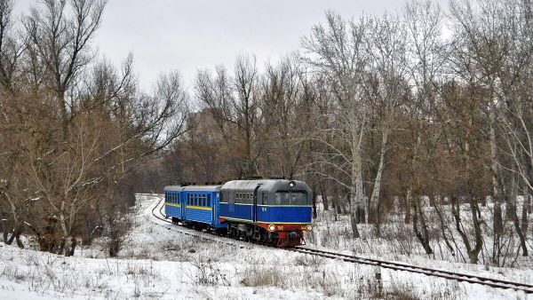 Поезд Запорожской детской железной дороги 