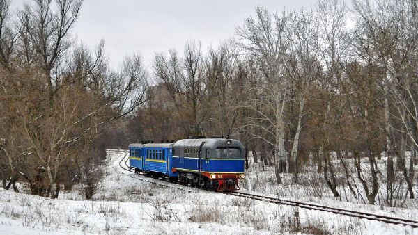 Поезд Запорожской детской железной дороги 