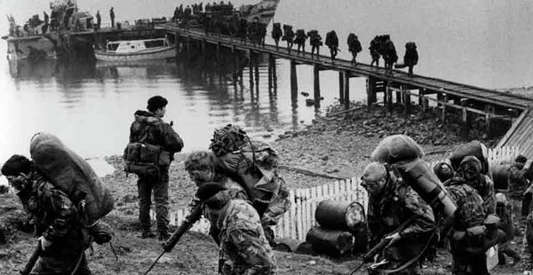 Фолклендская война. Британские десантники