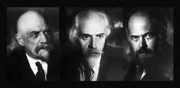 Братья Леонид, Виктор и Александр Веснины