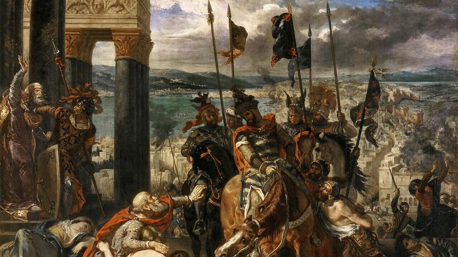 Фердинан Делакруа Взятие Константинополя крестоносцами, 1840 год Фердинан Делакруа Взятие Константинополя крестоносцами, 1840 год - РИА Новости, 1920, 12.04.2026