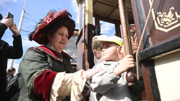 Парад трамваев в Москве