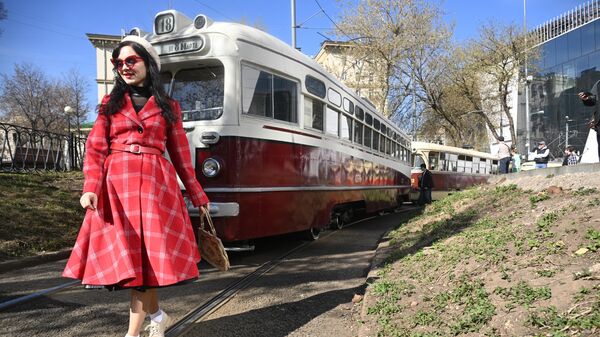 Парад трамваев в Москве