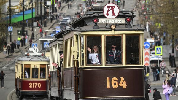 Парад трамваев в Москве