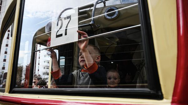 Парад трамваев в Москве