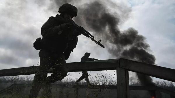 Военнослужащие ВС РФ в зоне проведения СВО