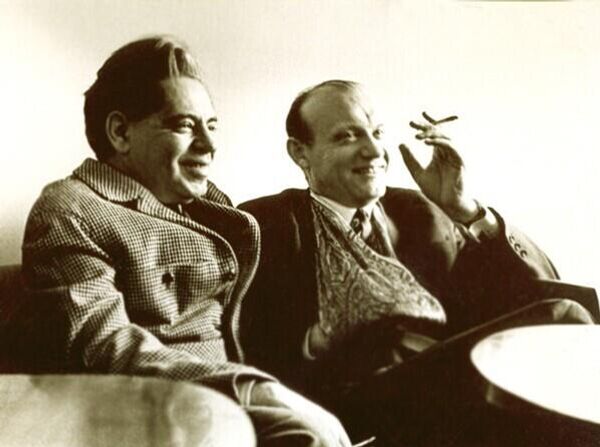 Аркадий Райкин и Леонид Лиходеев. Фото из соцсетей