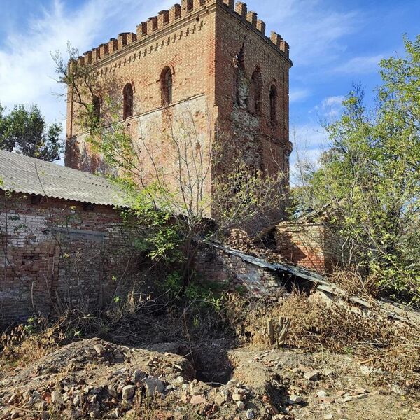 Развалины усадьбы Фальц-Фейнов Дорнбург. Современное состояние