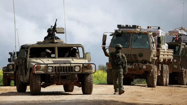 Израильские военные на границе с Ливаном