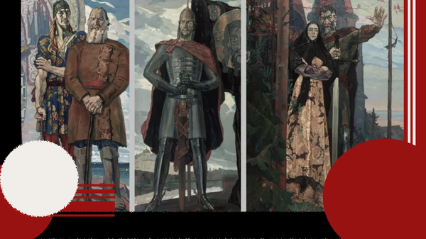 Павел Корин Александр Невский, 1942-43 годы, ГТГ (фрагмент)