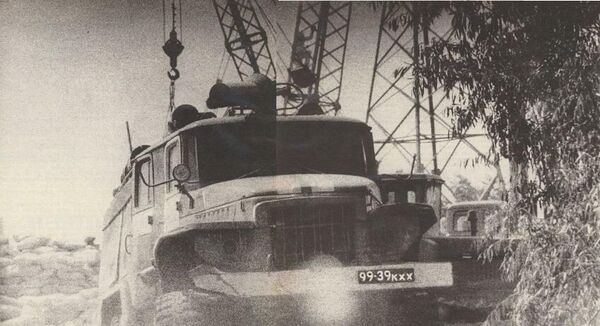 Пожарная машина расчёта Виктора Кибенка. Фото из социальных сетей