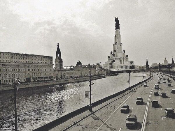 Проект Дворца Советов. Современная визуализация. Фото из социальных сетей