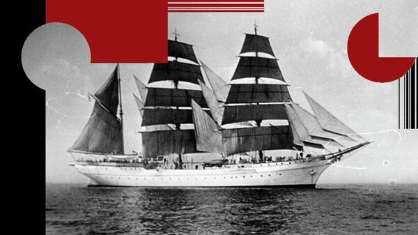 Барк Gorch Fock, довоенное фото