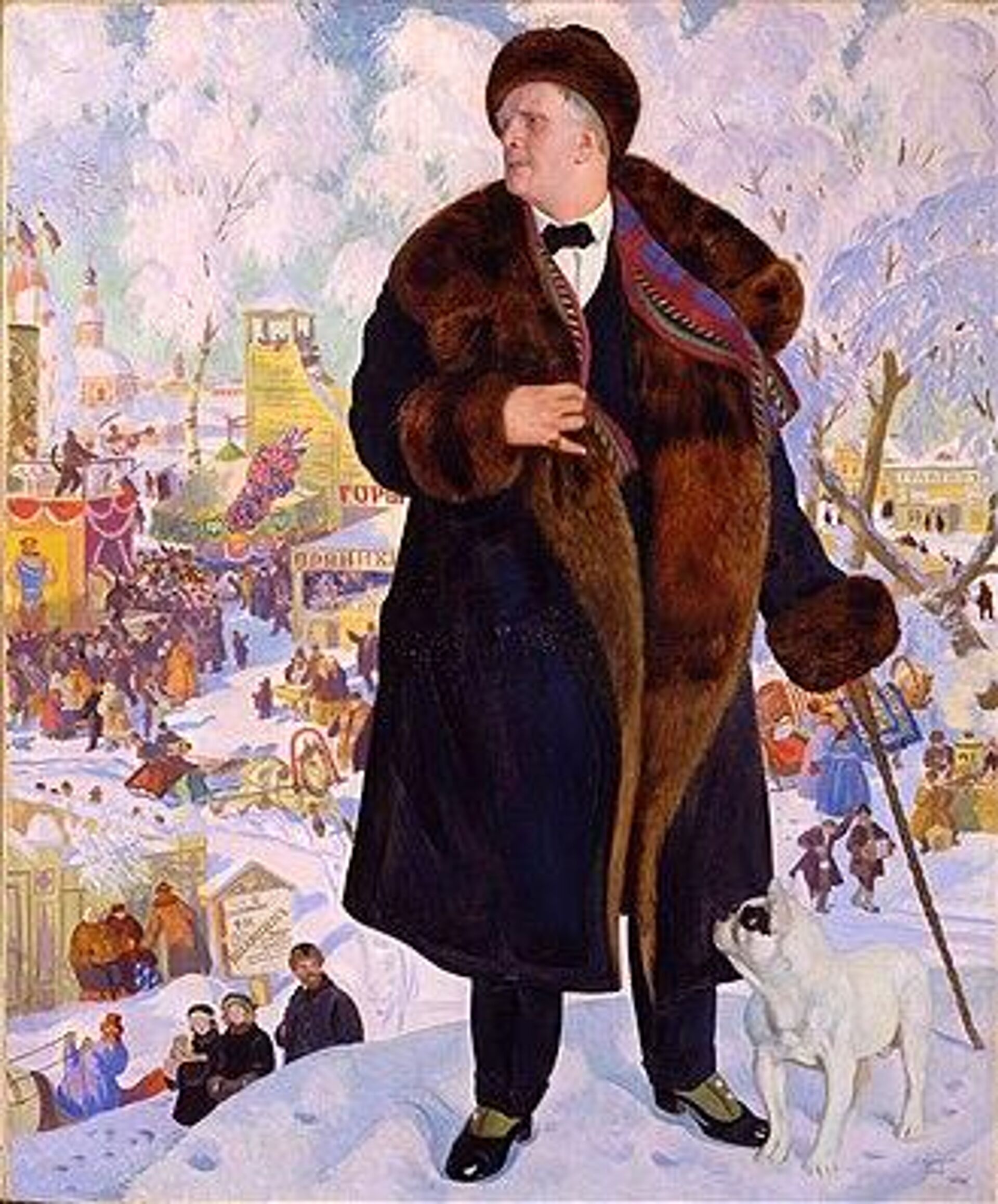 Борис Кустодиев Портрет Ф.И. Шаляпина, 1922 год, ГРМ - РИА Новости, 1920, 11.05.2026