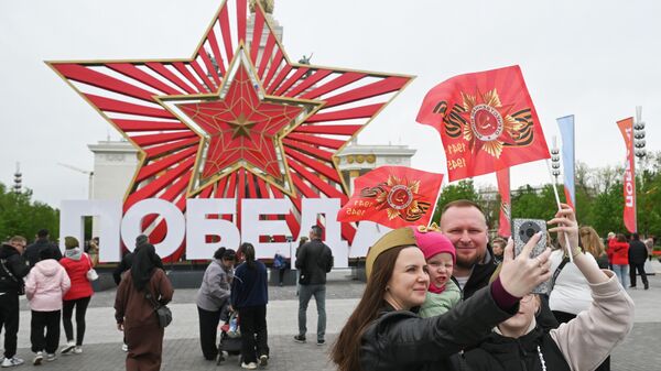 Празднование Дня Победы в Москве