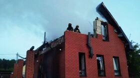 Последствия атаки БПЛА в Подмосковье