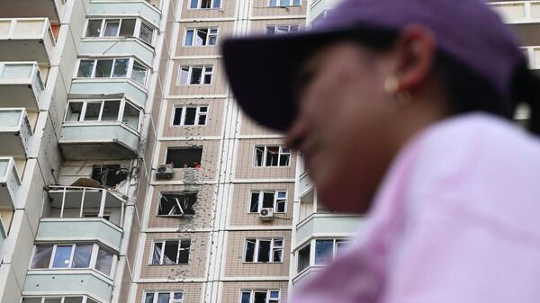 Последствия атаки БПЛА в Подмосковье Последствия атаки БПЛА в Подмосковье