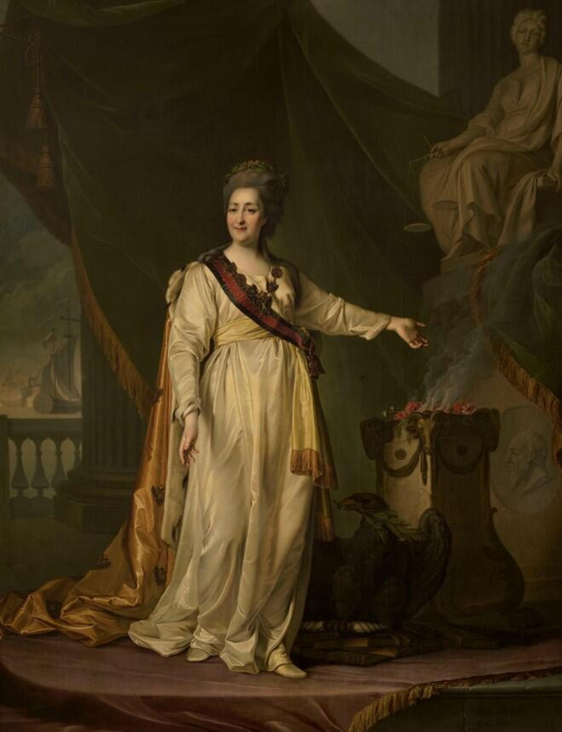 Дмитрий Левицкий Екатерина II — законодательница в храме богини Правосудия, 1783 год, ГРМ Дмитрий Левицкий Екатерина II — законодательница в храме богини Правосудия, 1783 год, ГРМ - РИА Новости, 1920, 19.05.2026