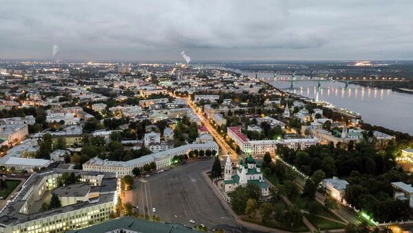 Город Ярославль и река Волга