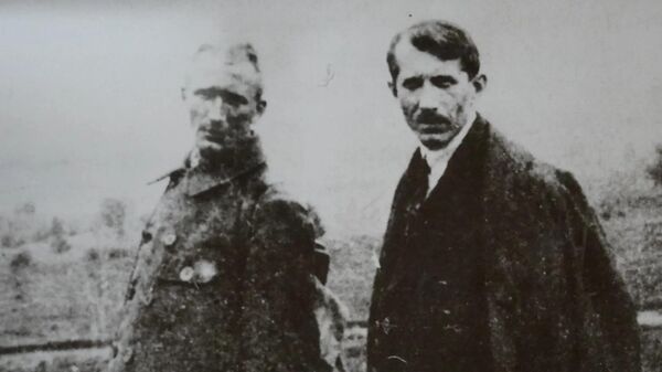Андрей Мельник и Евгений Коновалец. Вена, 1921 год Андрей Мельник и Евгений Коновалец. Вена, 1921 год