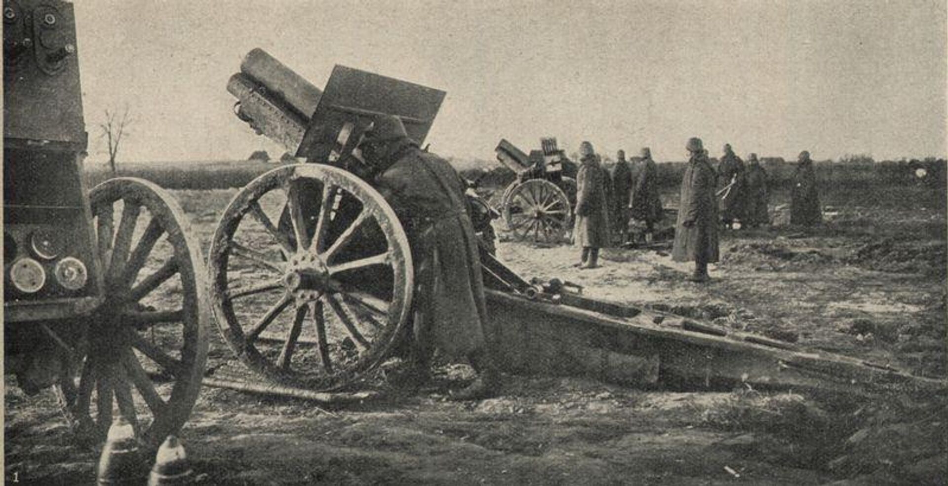 Тяжёлая артиллерия Русской императорской армии, 1917 год - РИА Новости, 1920, 26.05.2026