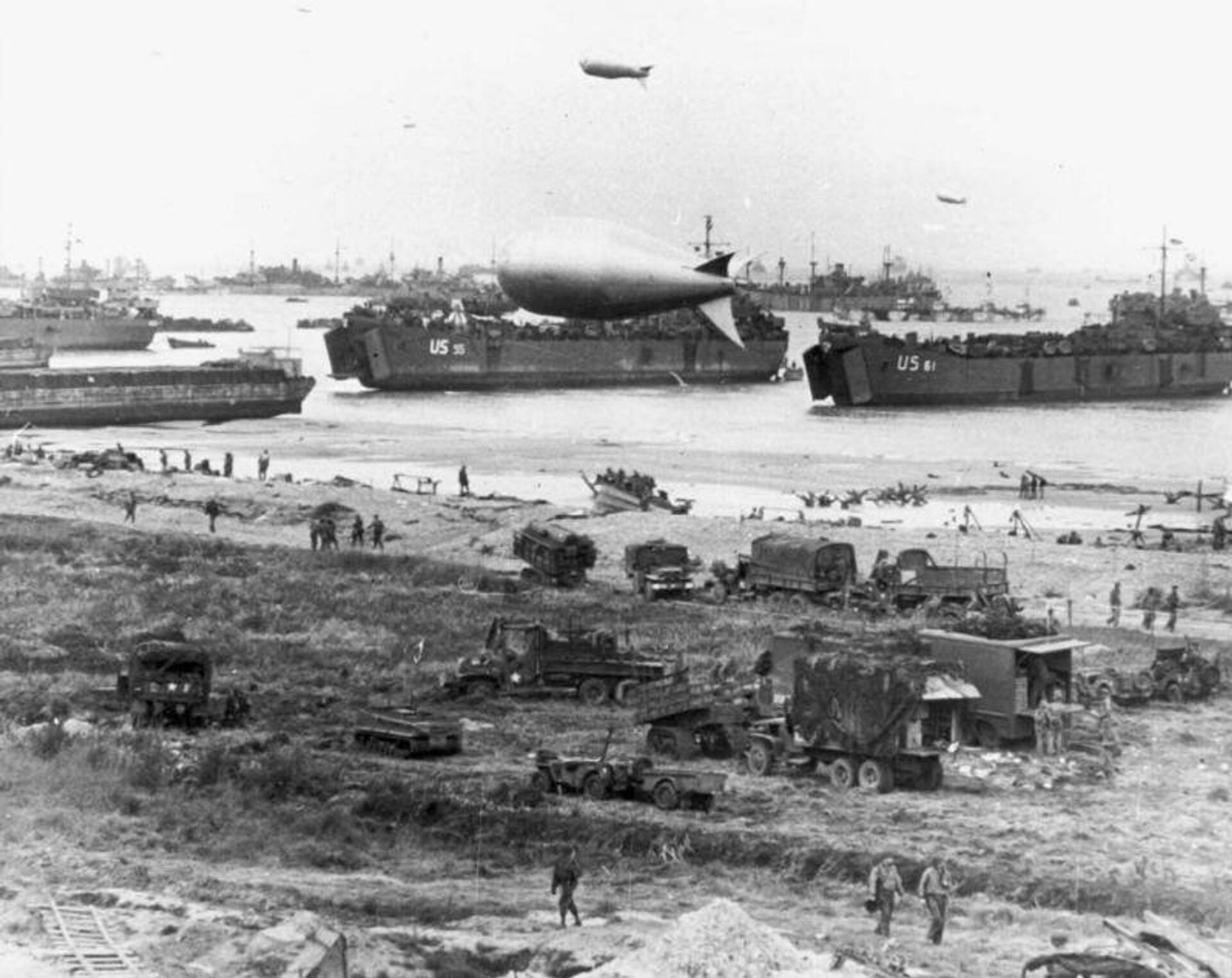 Высадка подкреплений в Омаха-бич, 12 июня 1944 года - РИА Новости, 1920, 29.05.2026