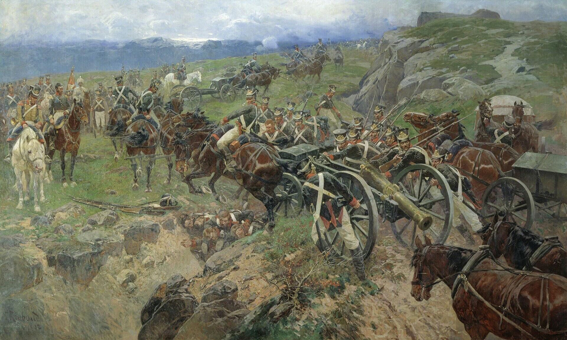 Франц Рубо Живой мост, 1897 год, Бородинская панорама Франц Рубо Живой мост, 1897 год, Бородинская панорама - РИА Новости, 1920, 31.05.2026