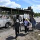 Последствия беспилотной атаки со стороны ВСУ на автобус в ДНР