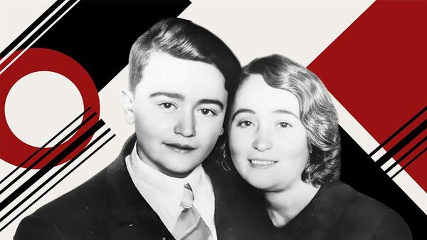 Олег Кошевой с матерью