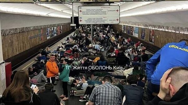 Обстановка на станции метро «Оболонь» в Киеве сегодня ночью